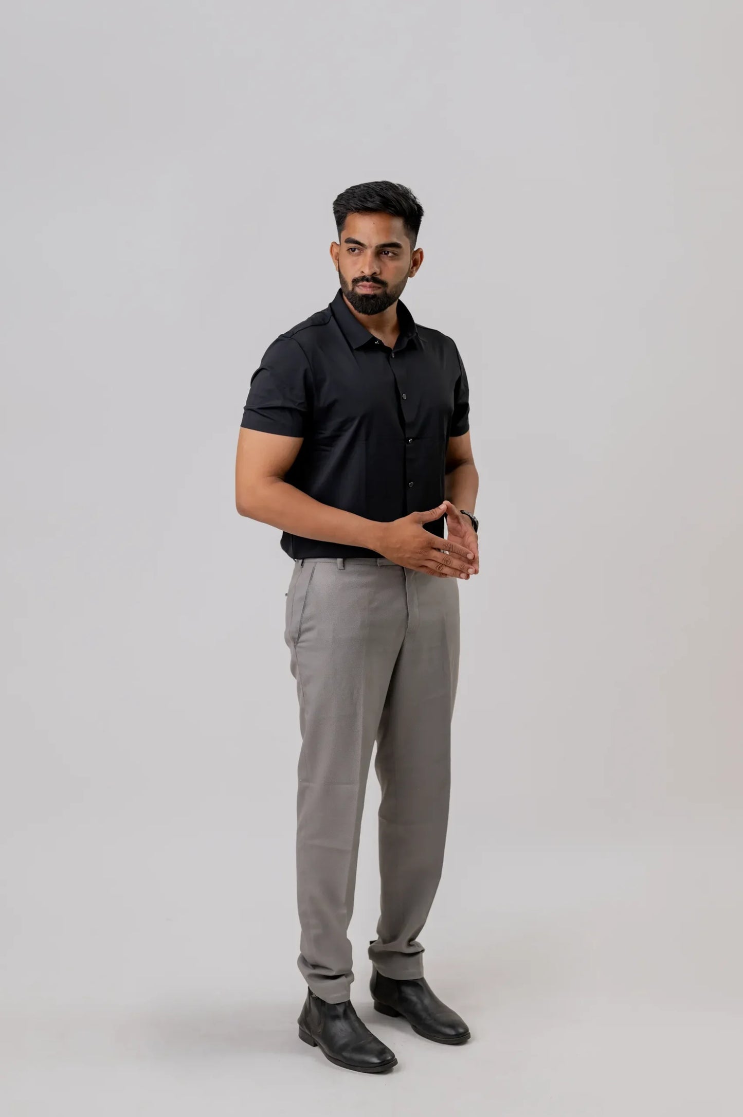 Seamless Black Shirt For Men