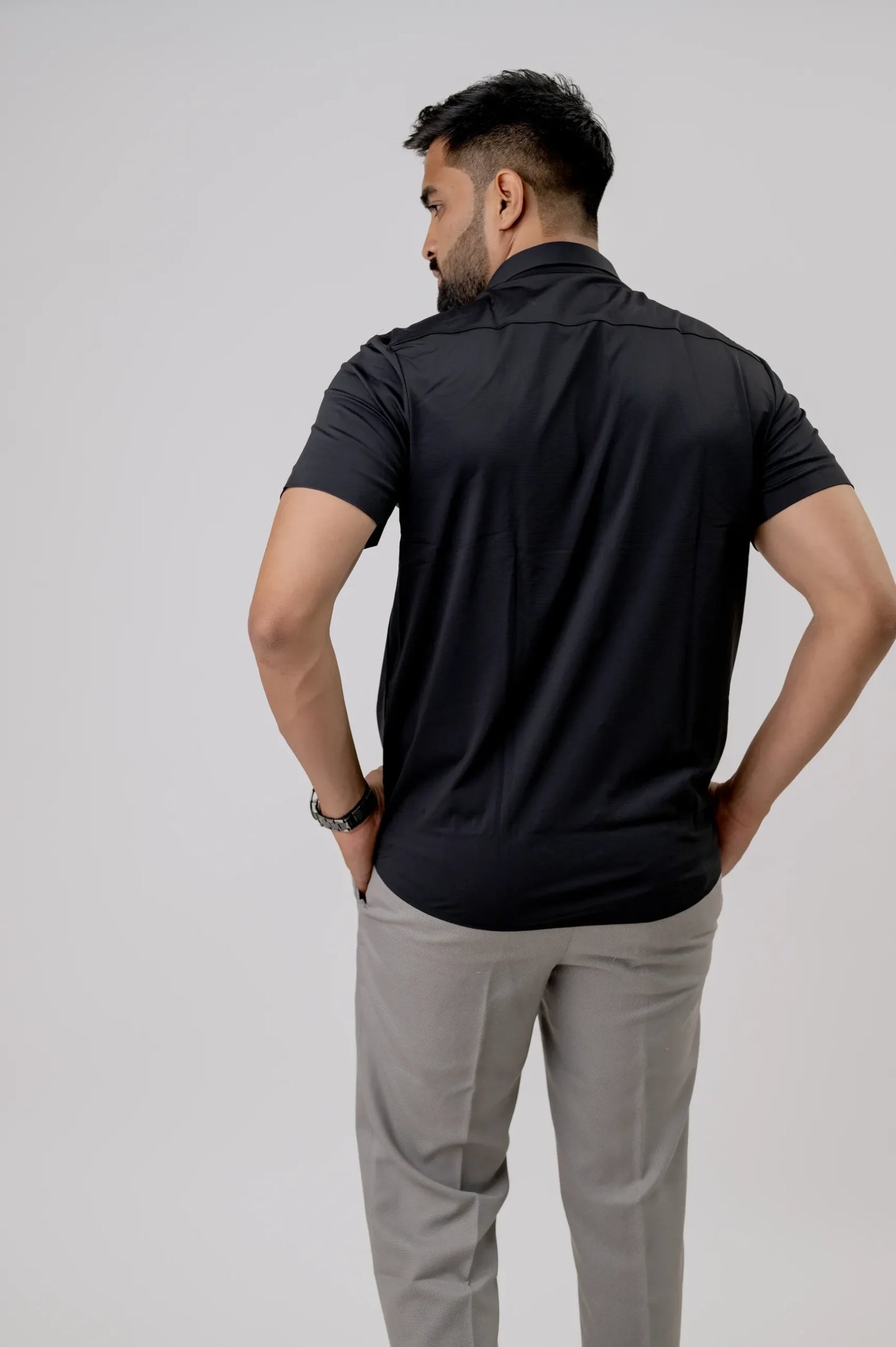 Seamless Black Shirt For Men