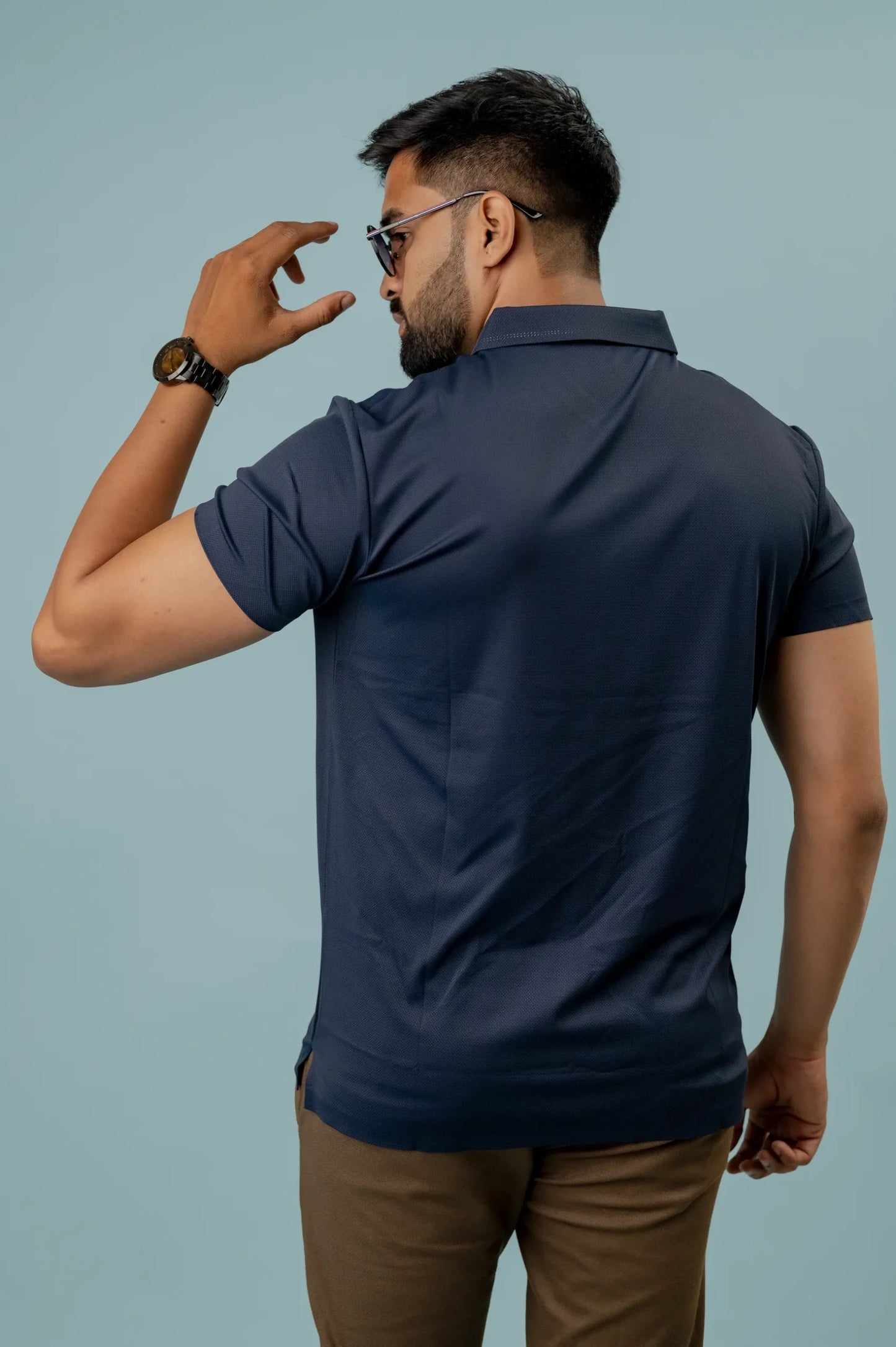 Casual Indigo Polo Men's Tshirt
