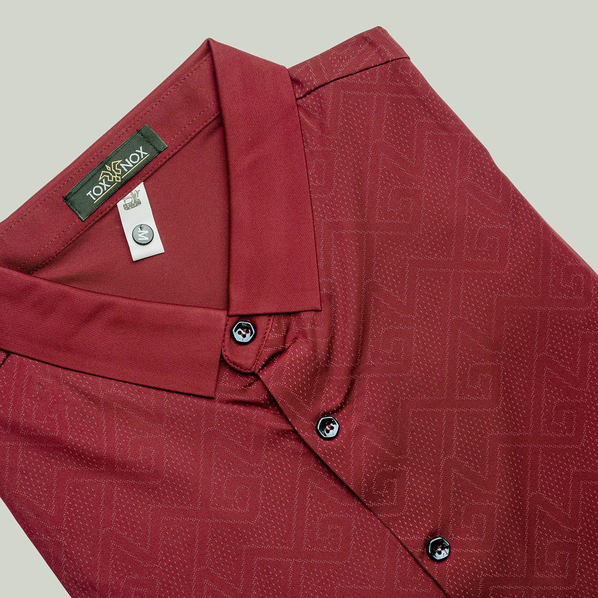 Seamless Maroon Shirt For Men