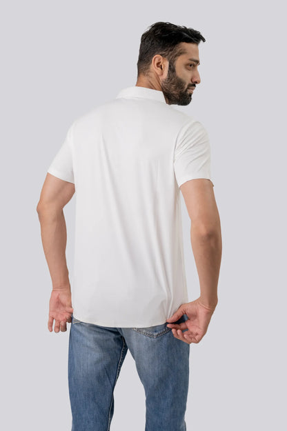 Casual White half Sleeve Shirt For Men