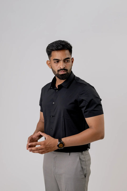 Seamless Black Shirt For Men