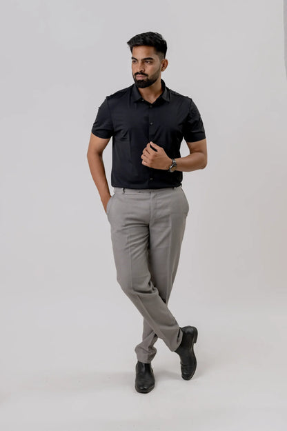 Seamless Black Shirt For Men