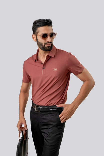 Casual Punch Polo T-shirt For Men