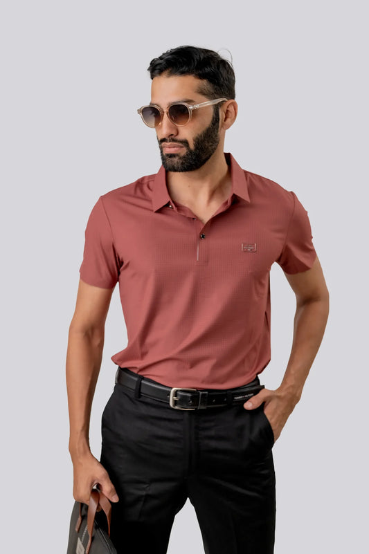 Casual Punch Polo T-shirt For Men