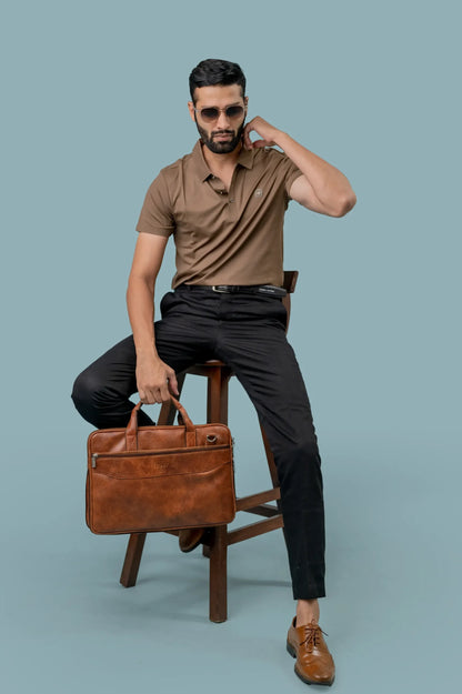 Seamless Rosewood  Polo Tshirt For Men