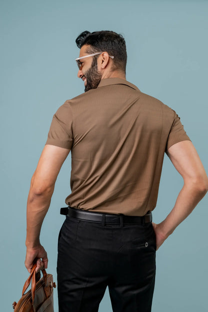 Seamless Rosewood  Polo Tshirt For Men
