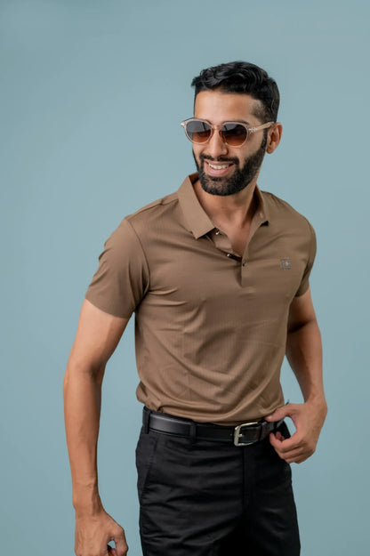 Seamless Rosewood  Polo Tshirt For Men