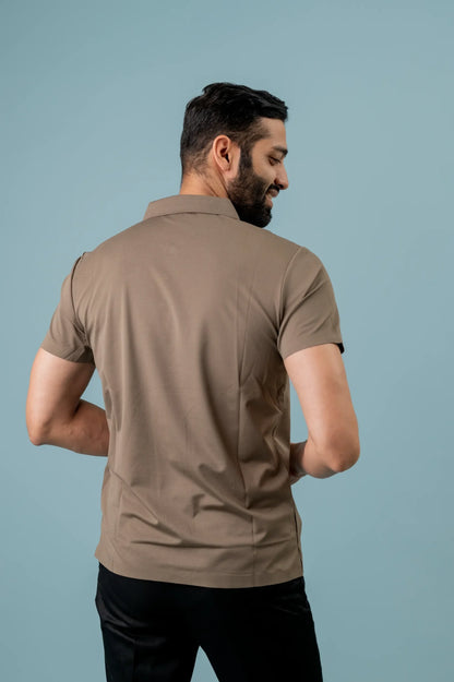 Casual Brown Polo Tshirt For Men