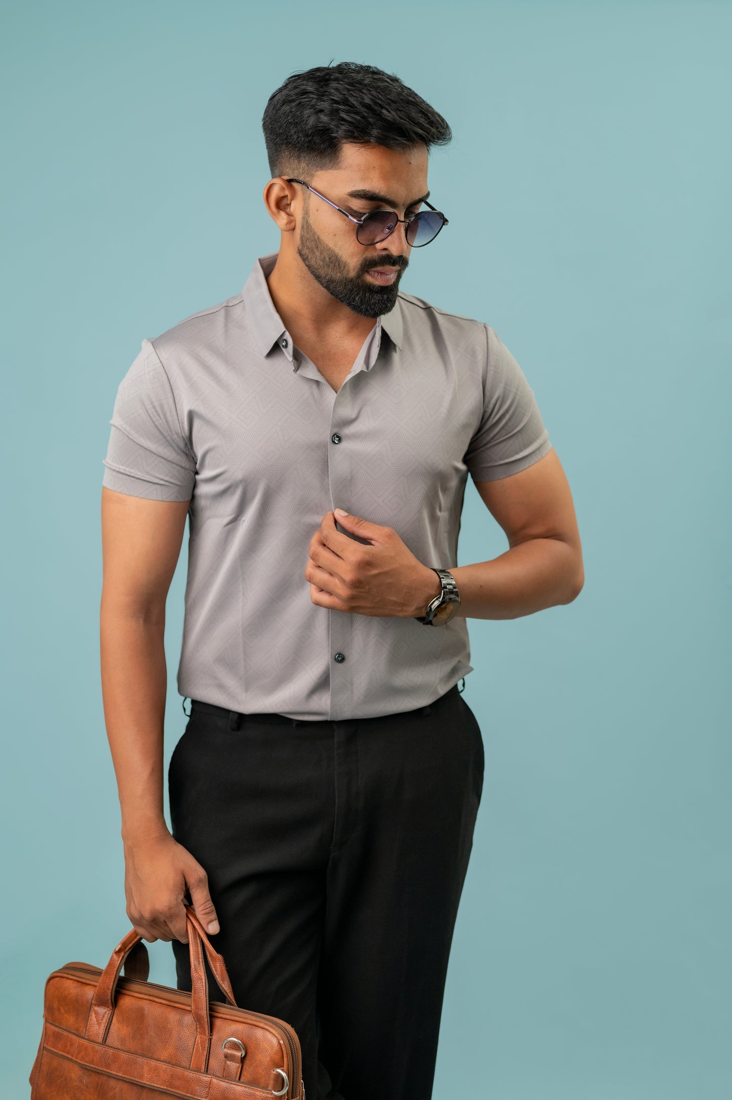 Seamless Jam Half Sleeve Shirt For Men