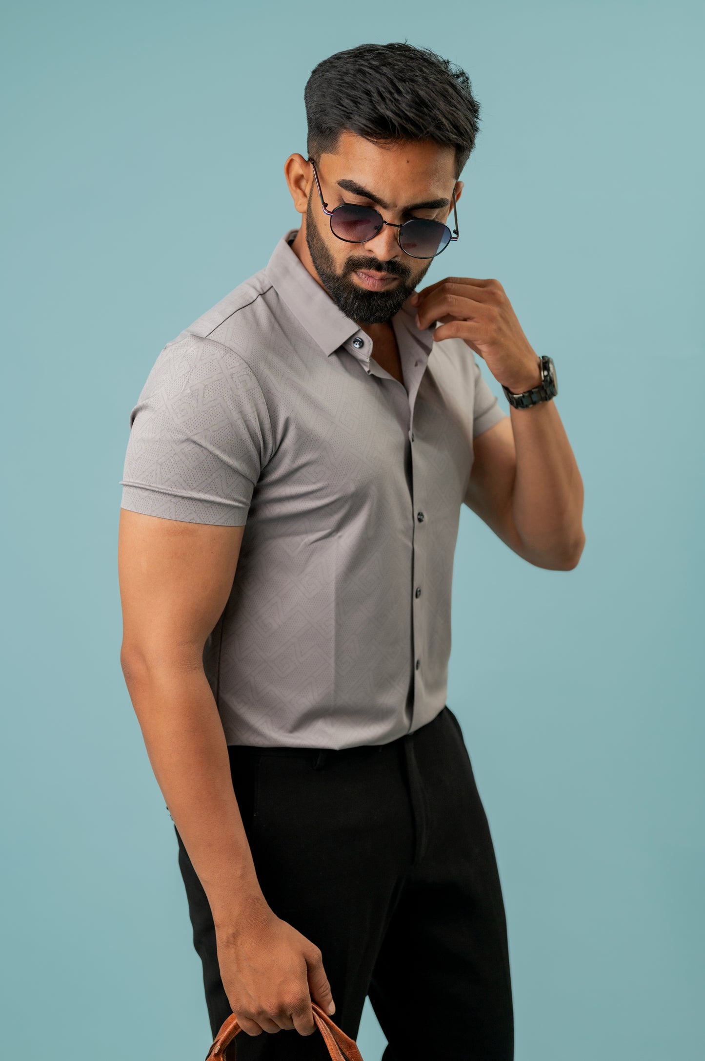 Seamless Jam Half Sleeve Shirt For Men