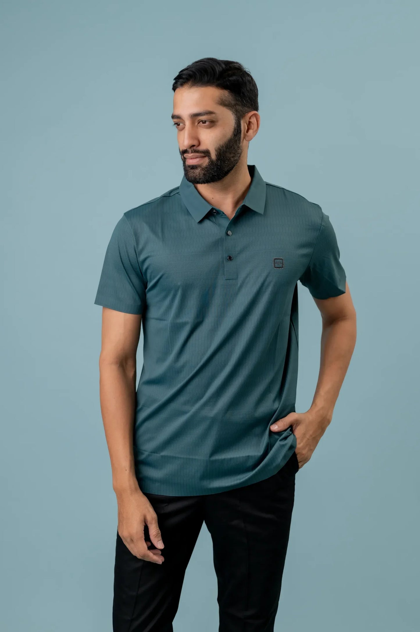 Seamless Peacock Polo Tshirt For Men