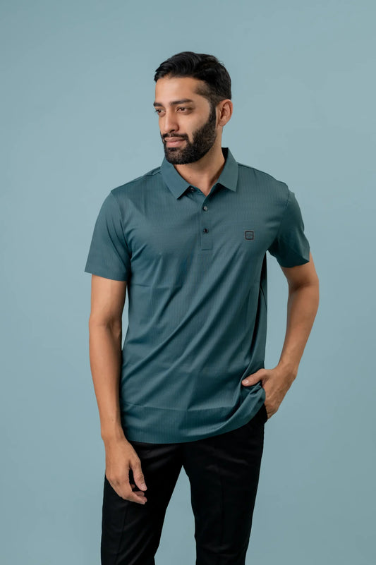 Seamless Peacock Polo Tshirt For Men