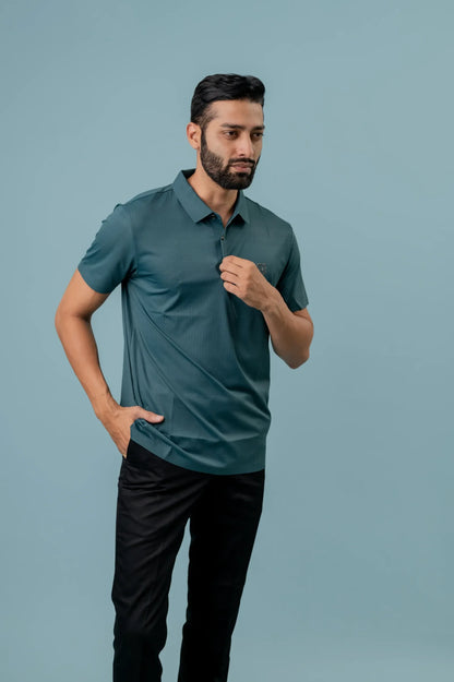 Seamless Peacock Polo Tshirt For Men