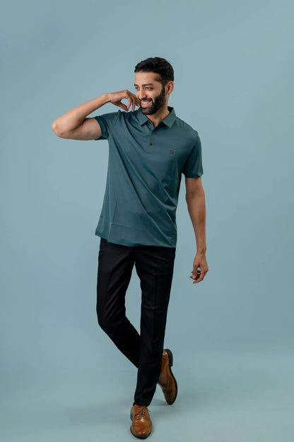 Seamless Peacock Polo Tshirt For Men