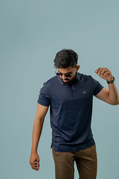 Casual Indigo Polo Men's Tshirt