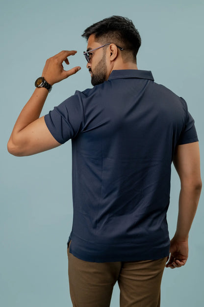 Casual Indigo Polo Men's Tshirt