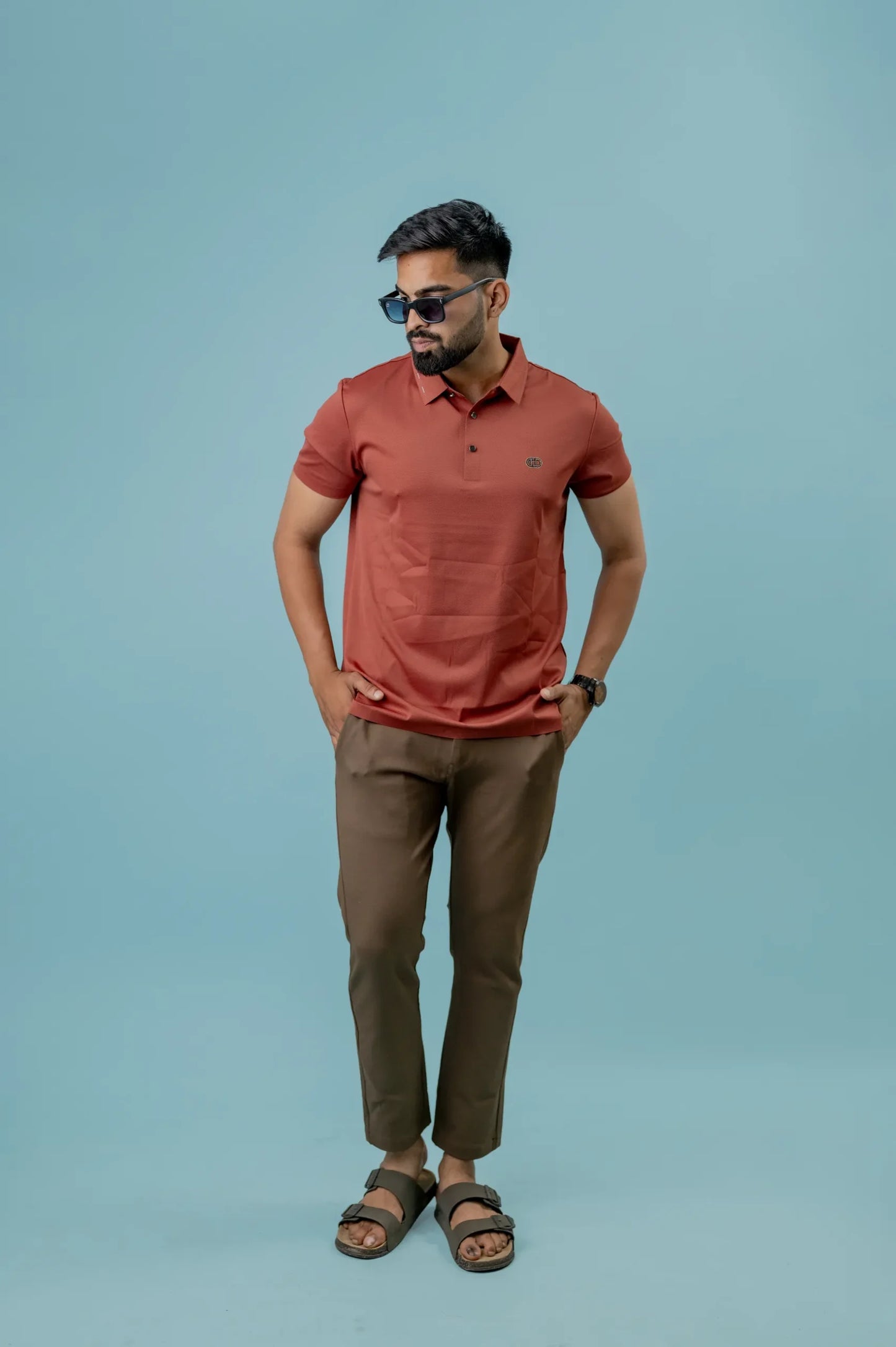 Seamless Punch Polo Men's Tshirt