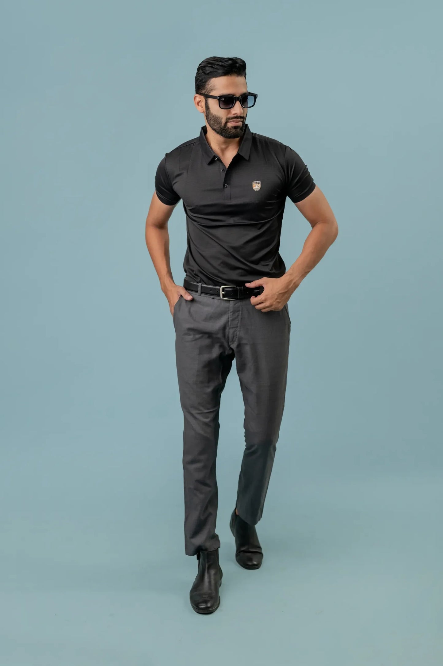 Casual Black Half Sleeve Shirt For Men's