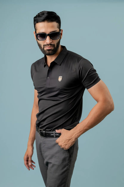 Casual Black Half Sleeve Shirt For Men's