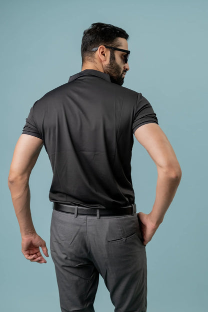 Casual Black Half Sleeve Shirt For Men's