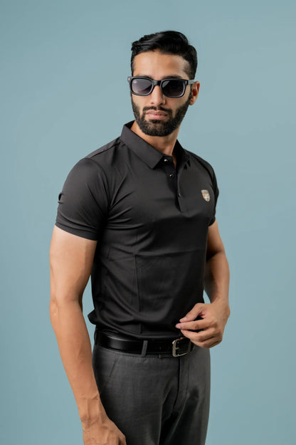 Casual Black Half Sleeve Shirt For Men's