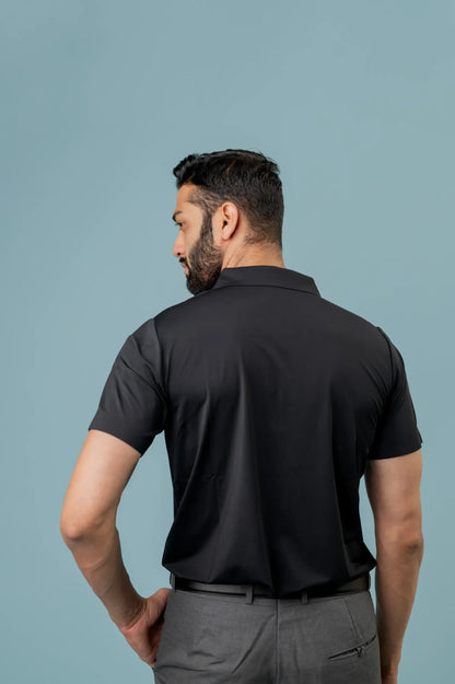 Casual Black Half Sleeve Shirt For Men