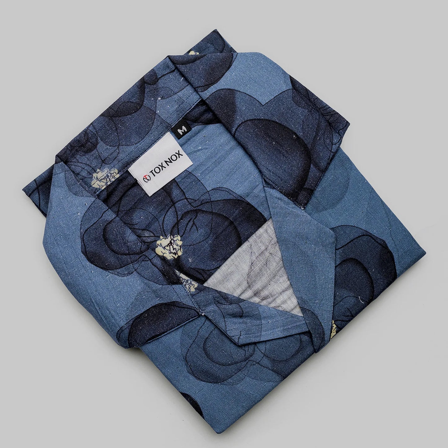 Linen Big Flower Printed Shirt For Men