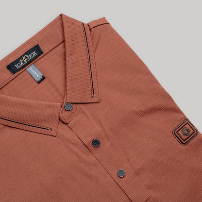 Casual Peach Men's Polo Tshirt