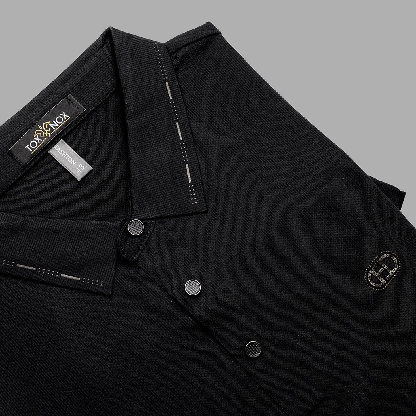 Seamless Black Polo Men's Tshirt