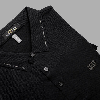 Seamless Black Polo Men's Tshirt