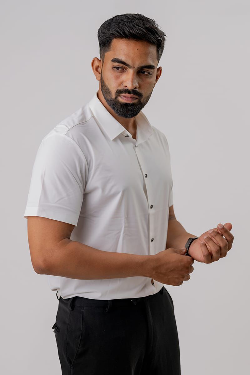 Seamless White Shirt For Men