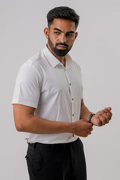 Seamless White Shirt For Men