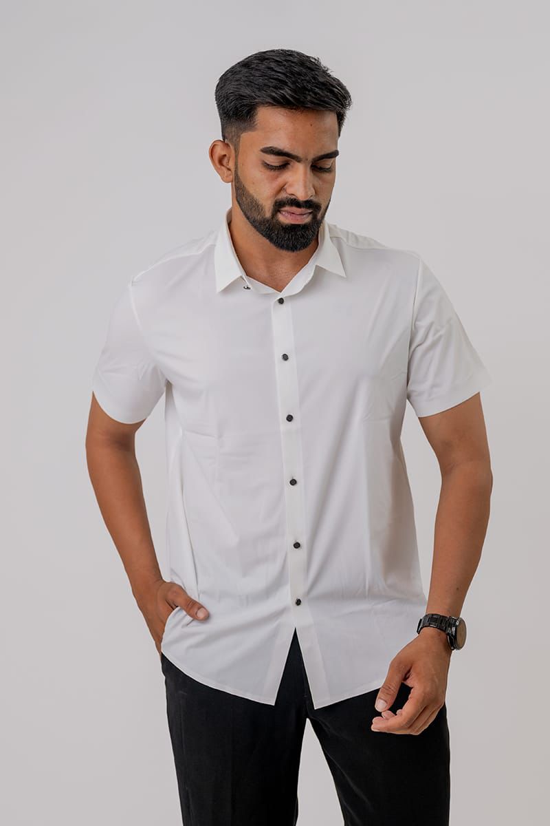 Seamless White Shirt For Men