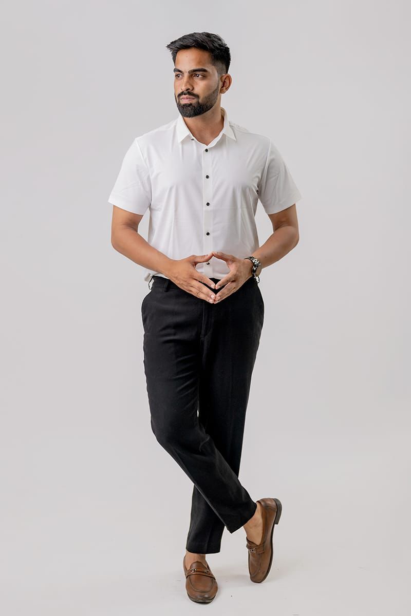 Seamless White Shirt For Men