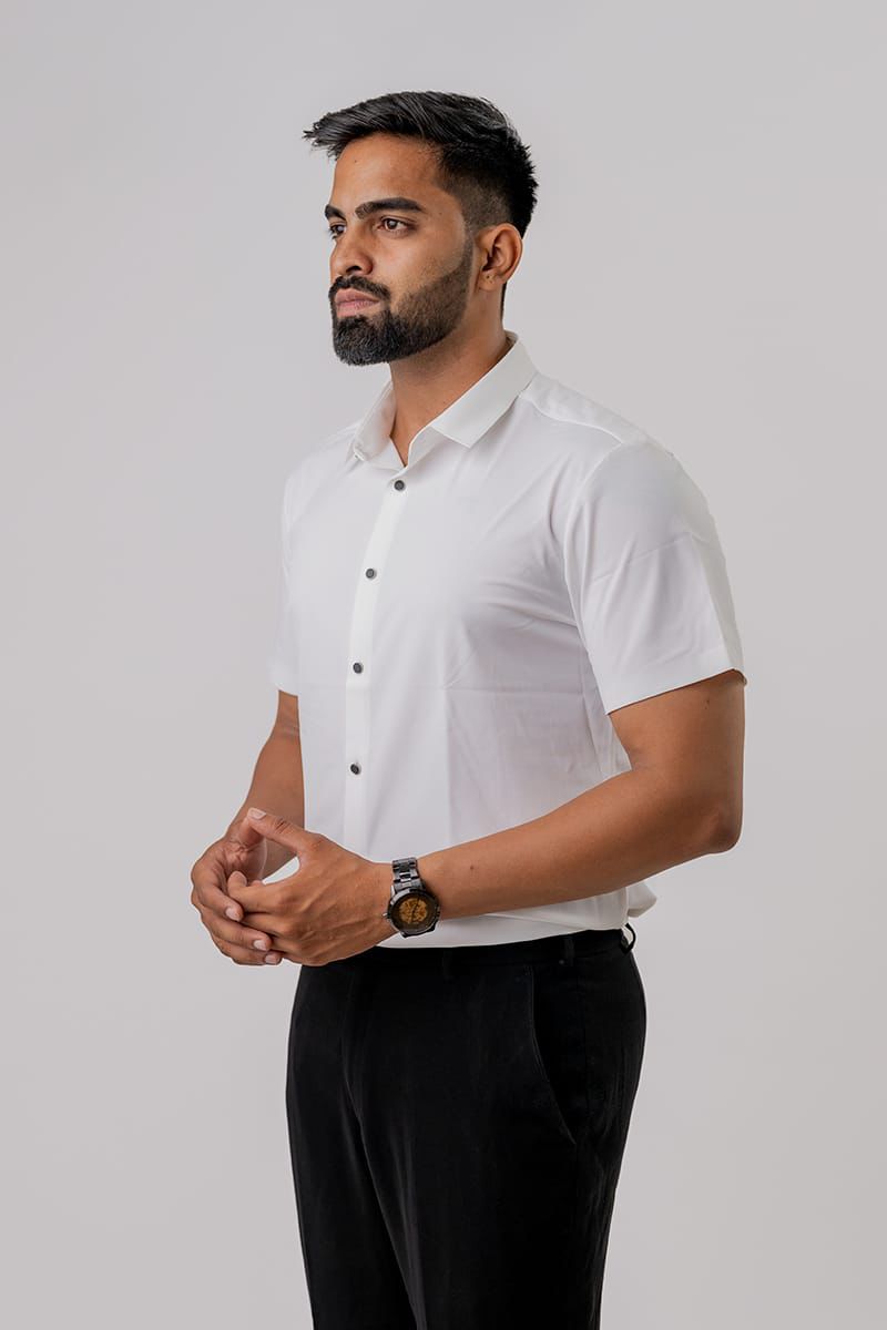 Seamless White Shirt For Men